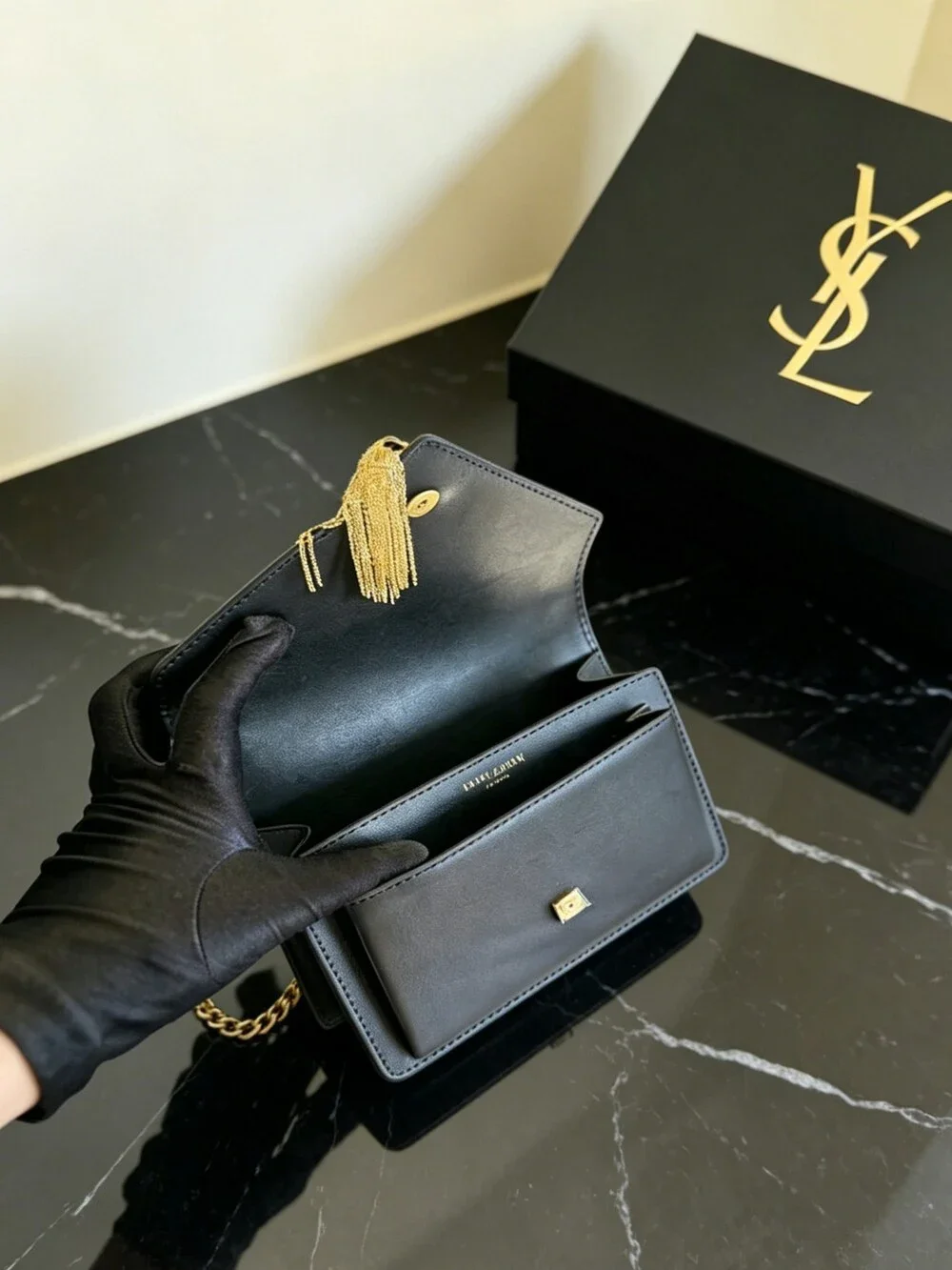 Saint Laurent Kate Small Tassel Chain Bag